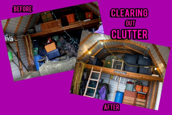 decluttering a home for sale