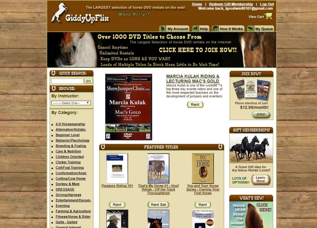 Giddy up flix review