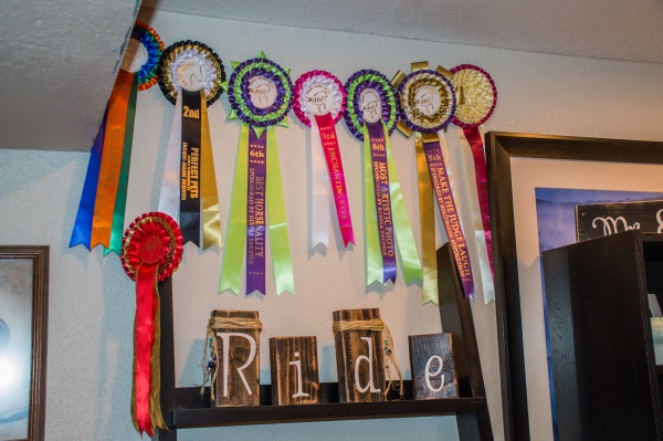 decorating with horse show ribbons