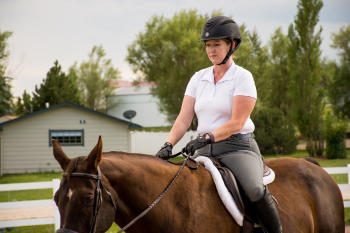 my weekly riding lesson