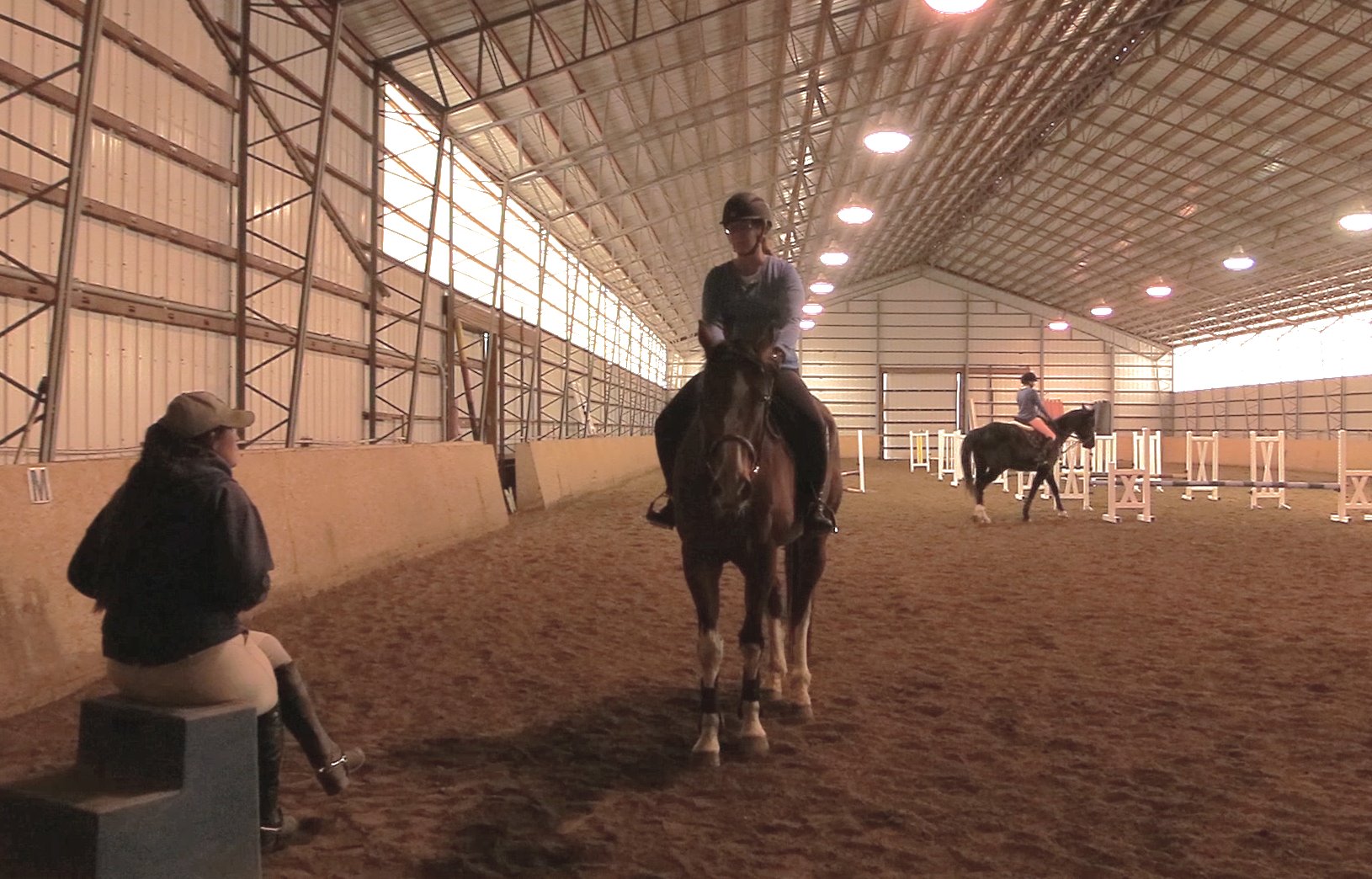 my weekly riding lesson