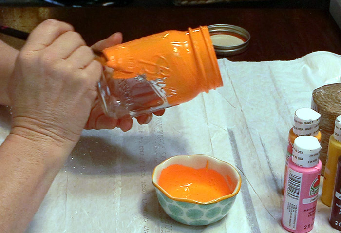 How To Paint A Mason Jar