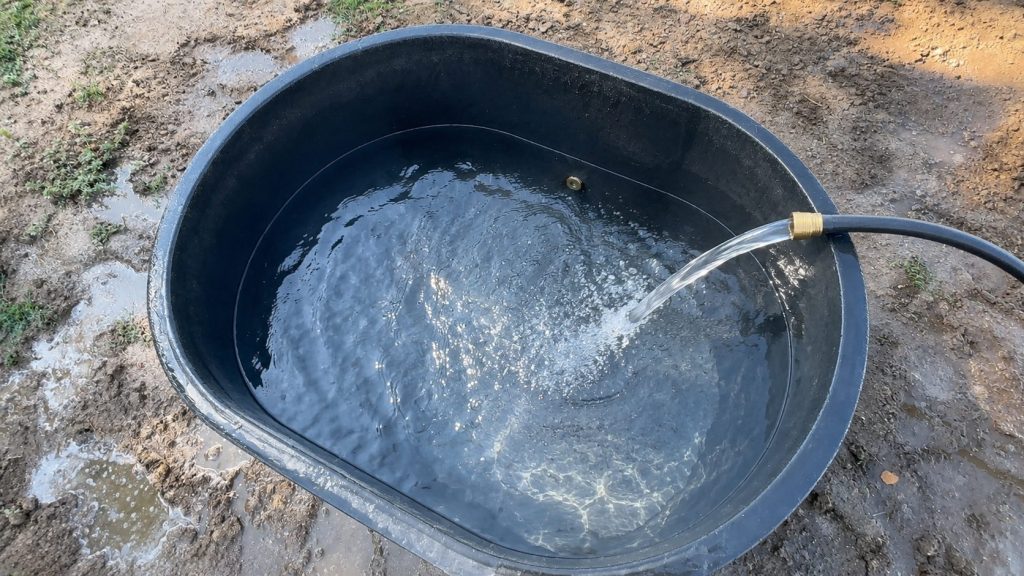 Filling a water tank