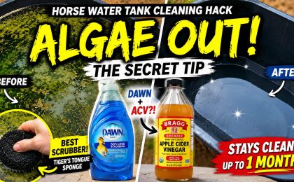 How to keep your horse's water tank clean and algae free