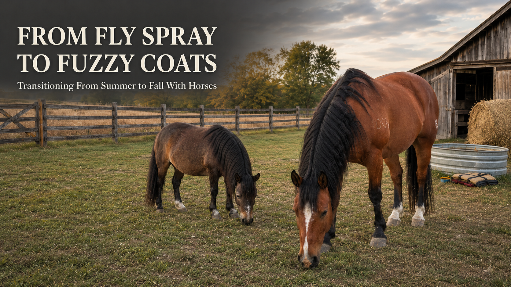 From Fly Spray to Fuzzy Coats – Transitioning from Summer to Fall