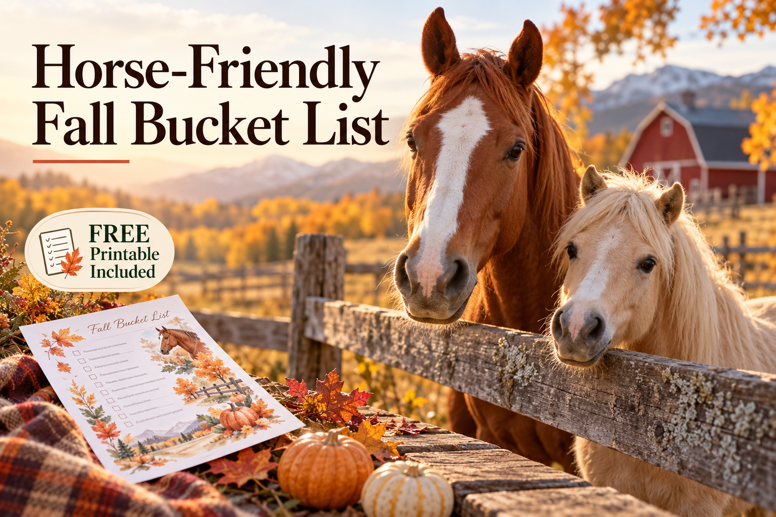 Horse-Friendly Fall Bucket List: 25 Fun Things to Do With Your Horse